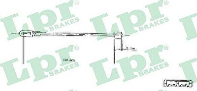 LPR C0578B трос, стояночная тормозная система на OPEL VECTRA B (36_)