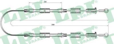 LPR C0602B трос, стояночная тормозная система на FIAT PANDA (141A_)
