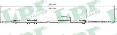 LPR C0700B трос, стояночная тормозная система на RENAULT KANGOO Express (FC0/1_)