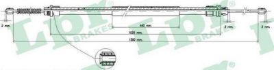 LPR C0741B трос, стояночная тормозная система на RENAULT TRAFIC фургон (TXX)