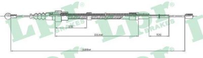 LPR C0953B трос, стояночная тормозная система на SKODA OCTAVIA Combi (1U5)