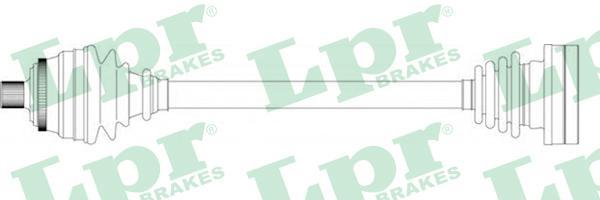 LPR DS14075 Вал приводной шарнирный левый AUDI 80 IV 1.9 TD (8A0407271AE)
