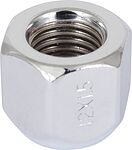 LS S007350 Гайка колесная M12×1.5, 21 мм, конус/открытая, ключ 17 мм, хром