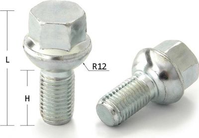 LS Slik Болт M14x1.5, 63/35, hex17, сфера R12