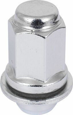 LS S032841 Гайка колесная M12×1.25, 47 мм, пресс/шайба, ключ 21 мм, хром
