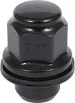 LS S093232 Гайка колесная M12×1.5, пресс/шайба, ключ 21 мм, черный