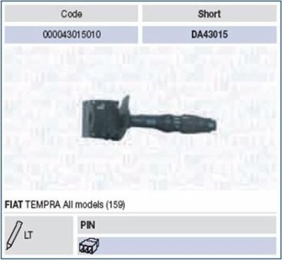 Magneti Marelli 000043015010 выключатель на колонке рулевого управления на FIAT TEMPRA S.W. (159)