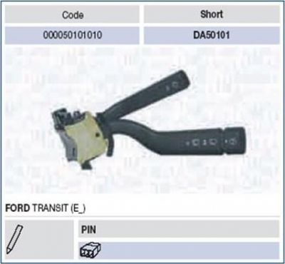 Magneti Marelli 000050101010 выключатель на колонке рулевого управления на FORD TRANSIT c бортовой платформой/ходовая часть (E_ _)