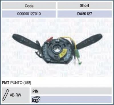 Magneti Marelli 000050127010 выключатель на колонке рулевого управления на FIAT PUNTO (188)