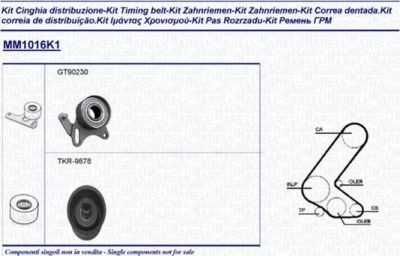 Magneti Marelli 341310161101 комплект ремня грм на ISUZU GEMINI седан (JT)