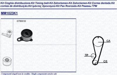 Magneti Marelli 341310231101 комплект ремня грм на TOYOTA CARINA II (_T17_)