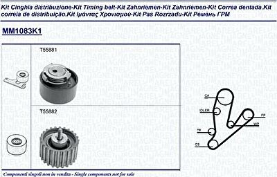 Magneti Marelli 341310831101 комплект ремня грм на FIAT DUCATO фургон (250, 290)