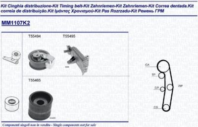 Magneti Marelli 341311071102 комплект ремня грм на VW PASSAT Variant (3B6)
