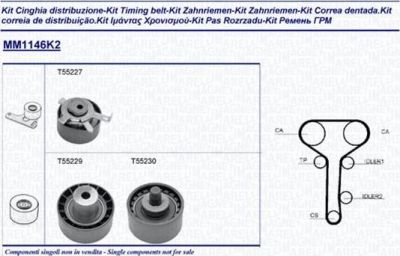 Magneti Marelli 341311461102 комплект ремня грм на FORD MONDEO II (BAP)