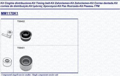 Magneti Marelli 341311701101 комплект ремня грм на KIA SPORTAGE (JE_, KM_)