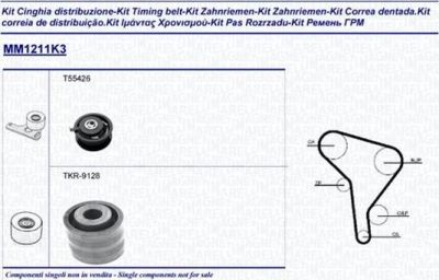 Magneti Marelli 341312111103 комплект ремня грм на VW PASSAT Variant (3A5, 35I)