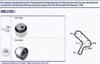 Magneti Marelli 341313761101 комплект ремня грм на FIAT TEMPRA S.W. (159)
