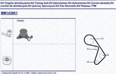 Magneti Marelli 341314391101 комплект ремня грм на 3 (E30)
