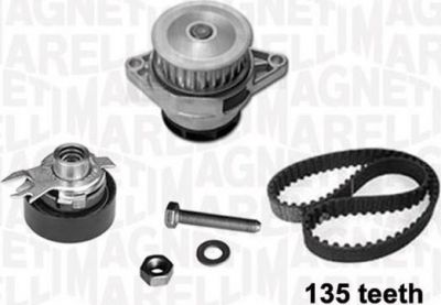 Magneti Marelli 341401370001 водяной насос + комплект зубчатого ремня на VW POLO CLASSIC (6KV2)