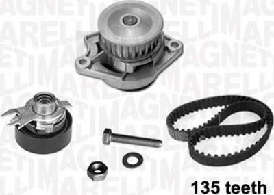 Magneti Marelli 341401370002 водяной насос + комплект зубчатого ремня на VW POLO CLASSIC (6KV2)