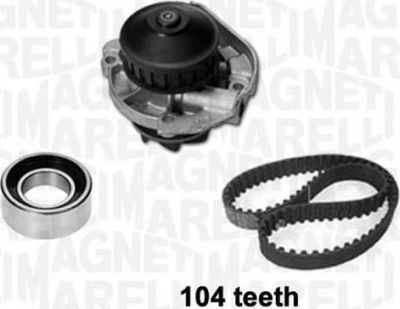 Magneti Marelli 341401580001 водяной насос + комплект зубчатого ремня на FIAT UNO (146A/E)