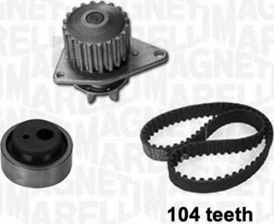 Magneti Marelli 341401930001 водяной насос + комплект зубчатого ремня на PEUGEOT 306 (7B, N3, N5)