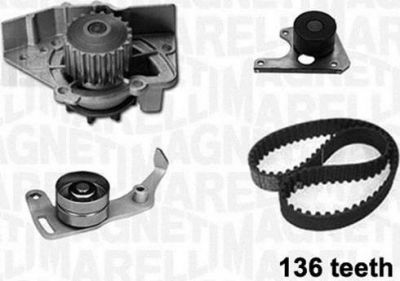 Magneti Marelli 341402080001 водяной насос + комплект зубчатого ремня на PEUGEOT PARTNER фургон (5)