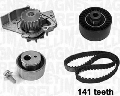 Magneti Marelli 341405990001 водяной насос + комплект зубчатого ремня на PEUGEOT PARTNER фургон (5)