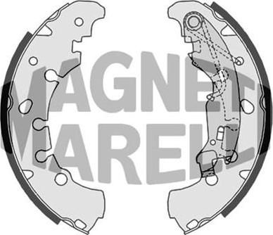 Magneti Marelli 360219196330 тормозные колодки на OPEL CORSA D