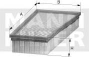 Mann C 27 114 воздушный фильтр на 1 (E87)
