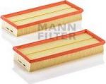 MANN-FILTER Фильтр воздушный Компл.2шт MANN C 3698/3-2 (C 3698/3-2)