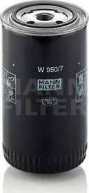 MANN фильтр масляный VW T4 2.4D/2.5TDi 90>, Volvo 740-960 2.4TD 85> (86.05500-6005, W950/7)