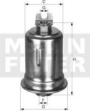 Mann WK 614/34 топливный фильтр на MITSUBISHI COLT IV (CA_A)