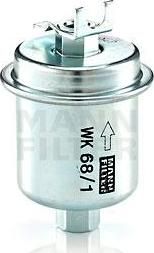 MANN Фильтр топливный HONDA Accord VI 1,9i/2,0i/2,2i 96-98, Civic V 1,4/1,5/1,6/1,8 97-01, CR-V II 2,0 02-06 заблокирован для продаж (16010ST5931, WK68/1X)