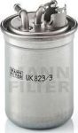 MANN Фильтр топливный VAG Polo/Fabia 1,9TDI 01/00-> 6Q0127401H (WK823/3X<=WK823/3) (6Q0127401H, WK823/3x)