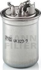 MANN Фильтр топливный VAG Polo/Fabia 1,9TDI 01/00-> 6Q0127401H (WK823/3X<=WK823/3) (6Q0127401H, WK823/3x)