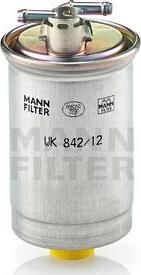 MANN Фильтр топливный WK842/12x (6N0127401H, WK842/12X)
