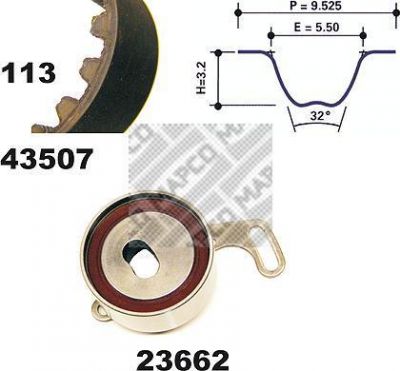 MAPCO 23507 комплект ремня грм на ROVER 600 (RH)