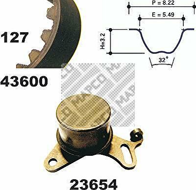 MAPCO 23600 комплект ремня грм на 3 (E30)