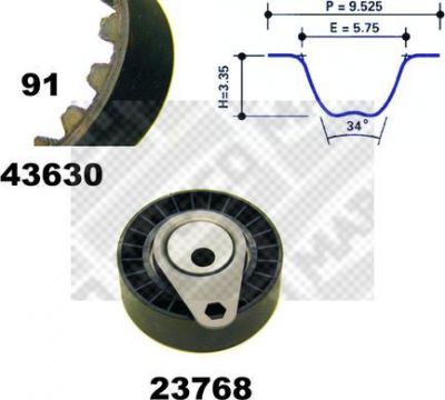 MAPCO 23630 комплект ремня грм на FORD FOCUS (DAW, DBW)