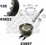 MAPCO 23823 комплект ремня грм на VW LUPO (6X1, 6E1)