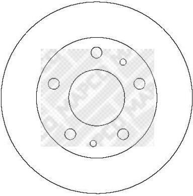 MAPCO 25037 тормозной диск на PEUGEOT BOXER автобус (230P)