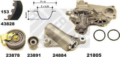 MAPCO 41833 водяной насос + комплект зубчатого ремня на AUDI A4 Avant (8D5, B5)