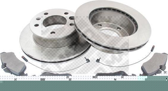 MAPCO 47809 комплект тормозов, дисковый тормозной механизм на VW LT 28-46 II фургон (2DA, 2DD, 2DH)