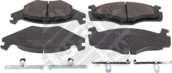 MAPCO 6210/2 комплект тормозных колодок, дисковый тормоз на VW POLO Variant (6KV5)