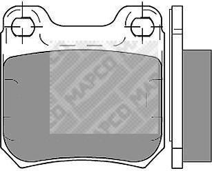 MAPCO 6357 комплект тормозных колодок, дисковый тормоз на OPEL OMEGA A (16_, 17_, 19_)