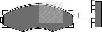 MAPCO 6655 комплект тормозных колодок, дисковый тормоз на NISSAN BLUEBIRD Hatchback (T72, T12)