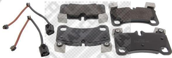 MAPCO 6987HPS комплект тормозных колодок, дисковый тормоз на VW TOUAREG (7LA, 7L6, 7L7)