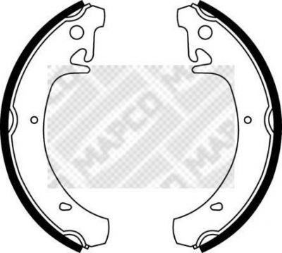 MAPCO 8021 комплект тормозных колодок на LADA 111
