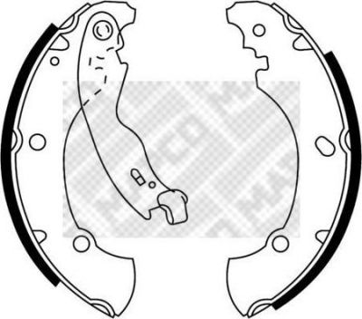 MAPCO 8138 комплект тормозных колодок на FIAT MAREA Weekend (185)